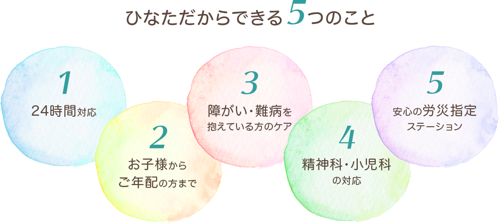 ひなただからできる5つのこと